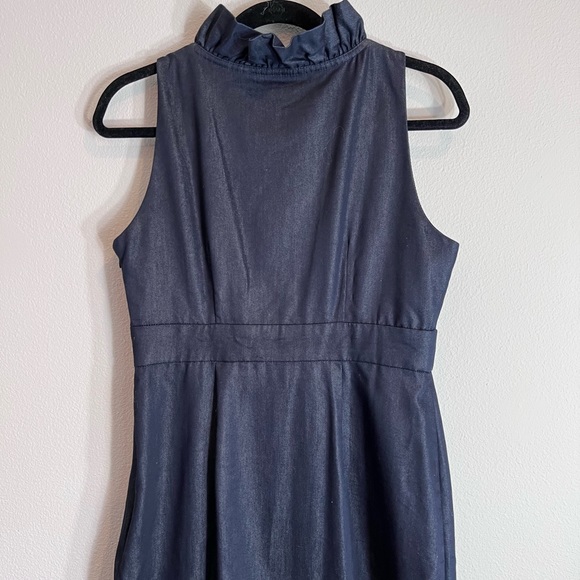 Studio 7 Sleeveless Denim Dress Sz 8 - Picture 4 of 10
